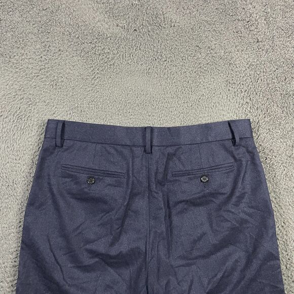 Banana Republic Pants Mens 34x32 (Fits 36x30) Blue Tapered Fit VBC Wool Flannel - Picture 7 of 13